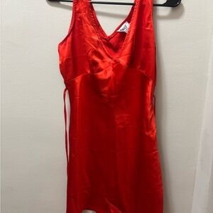 Princess Polly Red Satin Chemise